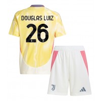 Camiseta Juventus Douglas Luiz #26 Segunda Equipación Replica 2024-25 para niños mangas cortas (+ Pantalones cortos)